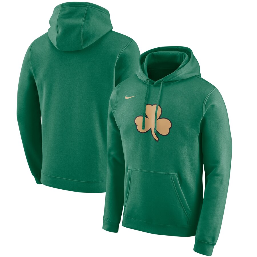 NBA Boston Celtics Nike 201920 City Edition Club Pullover Hoodie Green->milwaukee bucks->NBA Jersey